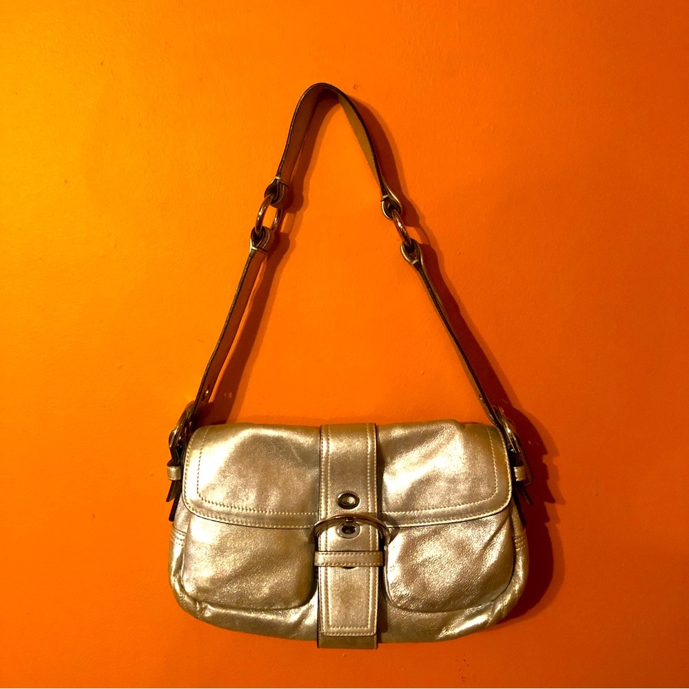 Small metallic Coach Purse